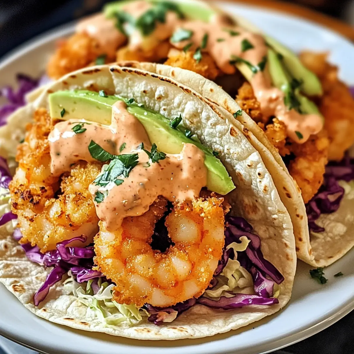 Bang Bang Garnelen Tacos