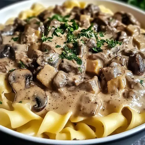 Cremige Hamburger Stroganoff