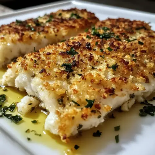 Knuspriger Parmesan gebackener Fisch