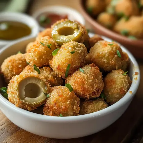 Frittierte Oliven Rezept Zutaten: - 200 g grüne Oliven - 100 g Mehl - 2 Eier - 150 g Semmelbrösel - Salz - Pfeffer - Öl zum Frittieren Anleitung: 1. Oliven abtropfen lassen. 2. Mehl, Salz und Pfeffer vermischen. 3. Eier verquirlen. 4. Oliven zuerst in das Mehl, dann in die Eier und schließlich in die Semmelbrösel tauchen. 5. Öl erhitzen. 6. Oliven frittieren bis sie goldbraun sind. 7. Auf Küchenpapier abtropfen lassen. 8. Heiß servieren.