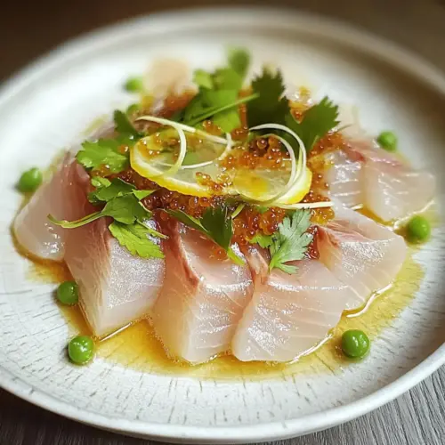 Hamachi Crudo mit Yuzu Ponzu Sauce