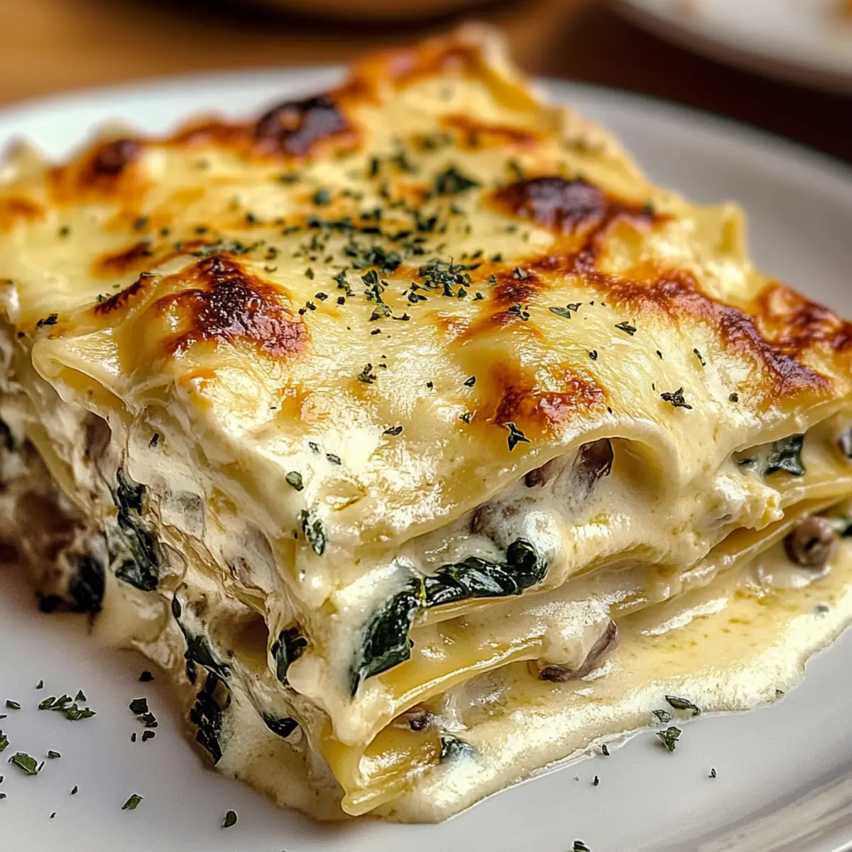 Perfekte cremige weiße Lasagne Rezept