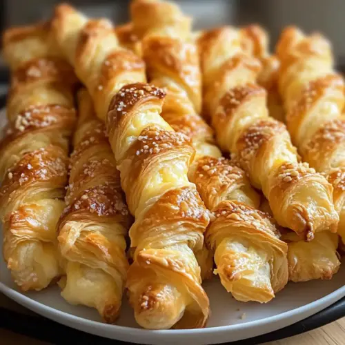 Blätterteig Käse-Stangen