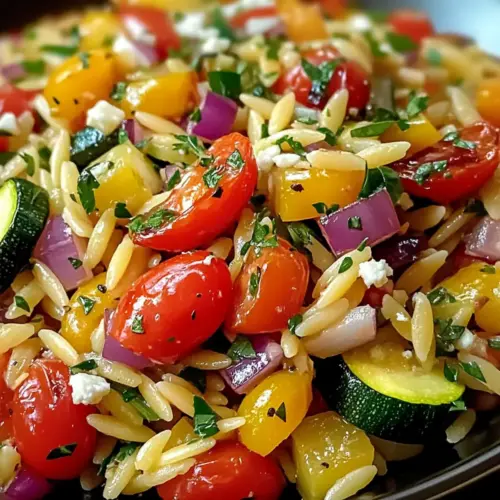 Geröstetes Gemüse-Orzo