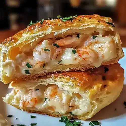 Herzhafte Garnelen- und Krabbenkeks-Schmelzen