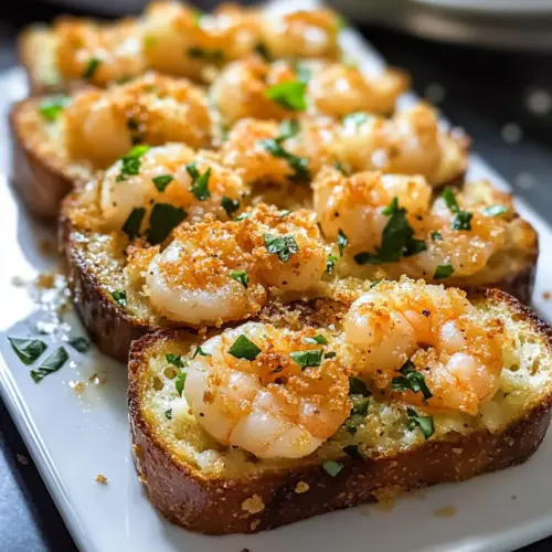 gebackenes Garnelenbrot