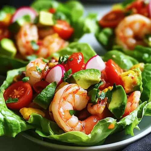 Chili-Limetten-Garnelen-Salatbecher