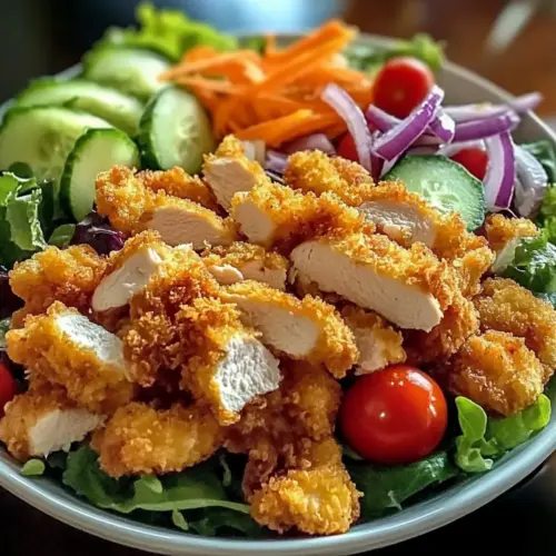 Knuspriger Hühnersalat