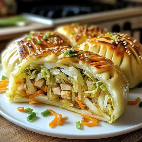 Pfannen-gebratene Kohl-Nudel-Brötchen