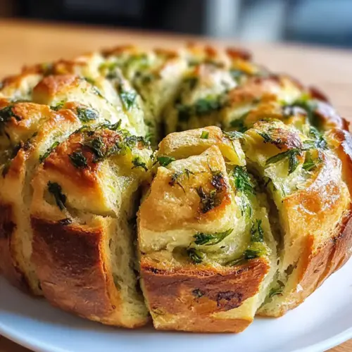 Veganer Bärlauch-Zupfbrot