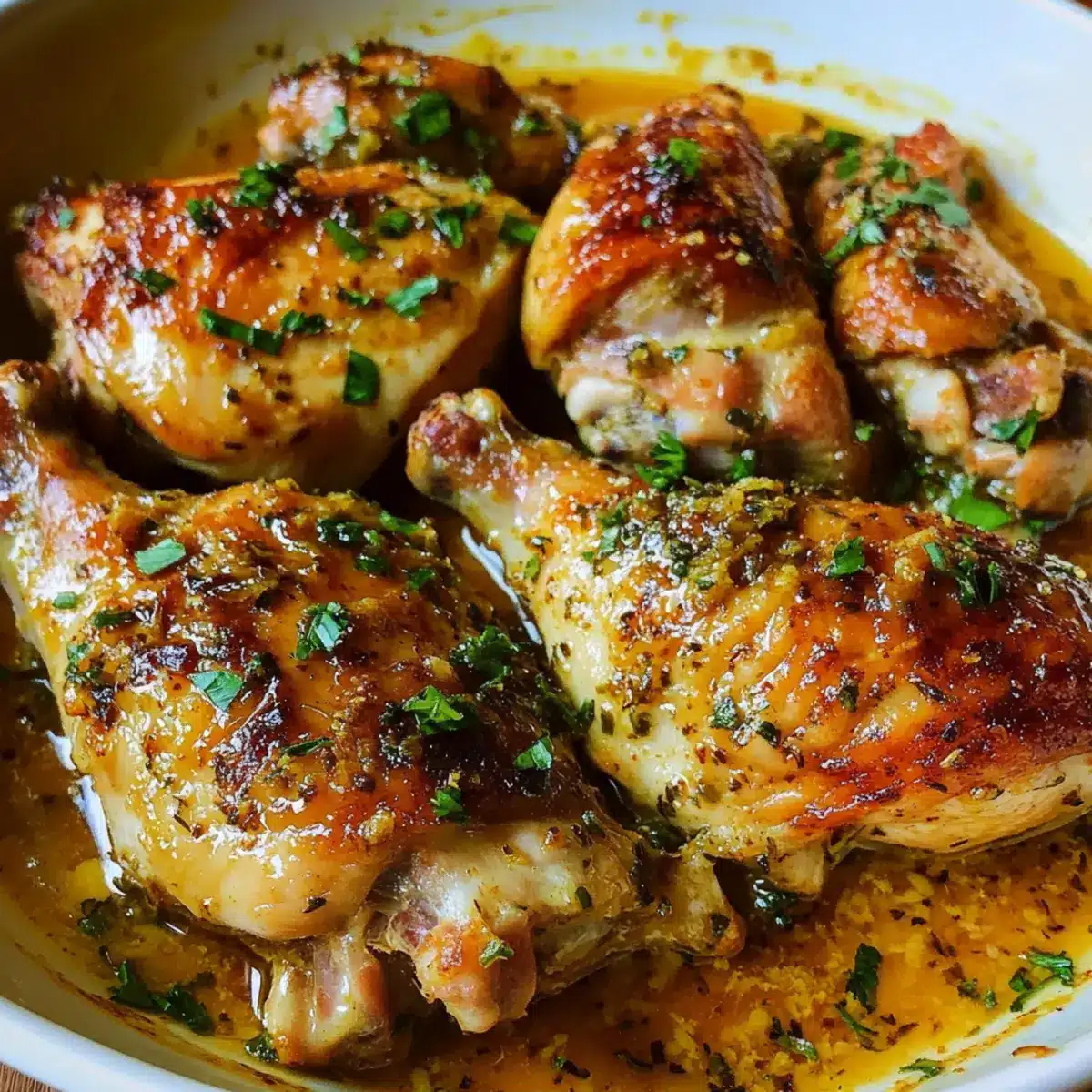 Gebratene Zitronenbutterhähnchen