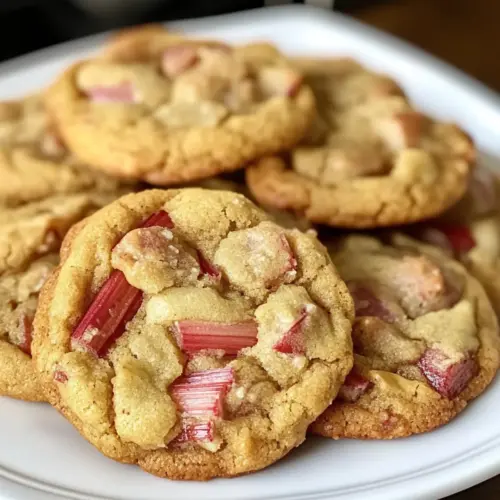 Brauner Zucker Rhabarber Kekse