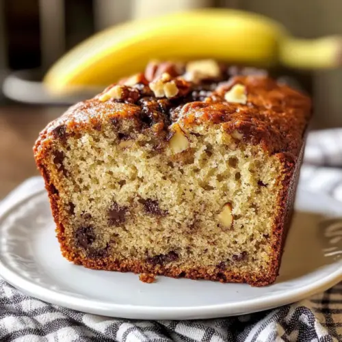 Klassisches feuchtes Bananenbrot