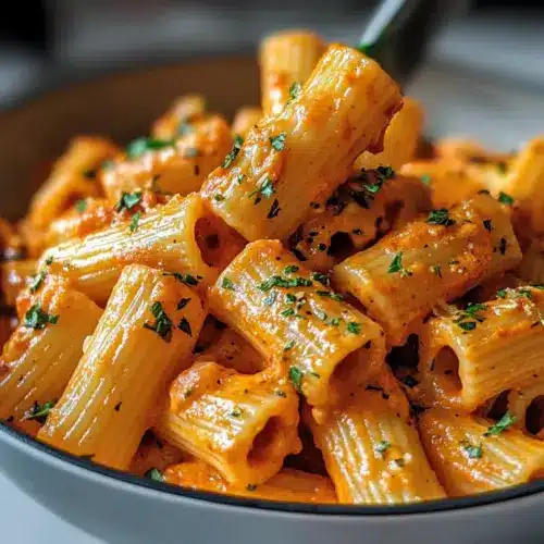 Cremige Tomatenknoblauchpasta Rezept