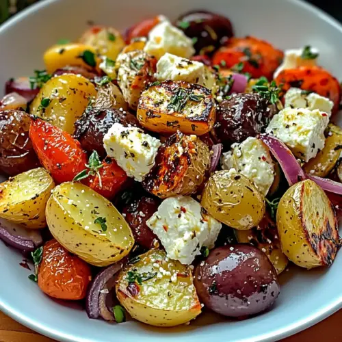 Köstliches Feta Kartoffeln Ofengemüse