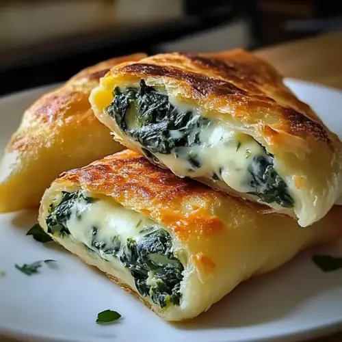 Kartoffeltaschen mit Spinat-Frischkäse