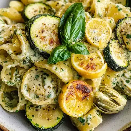 Zitronen-Basilikum-Pasta-Salat