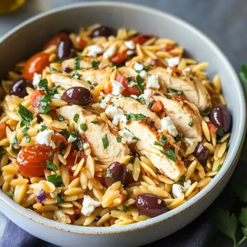 Mediterranes Hähnchenrezept mit Orzo