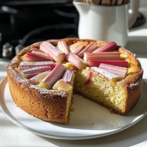 norwegischer Rhabarberkuchen