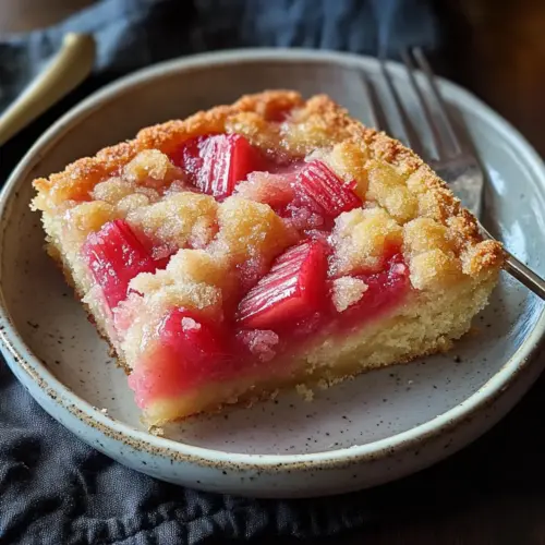 Rhabarberpuddingkuchen