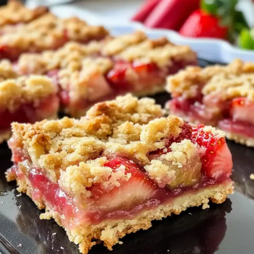 Erdbeer-Rhabarber-Riegel