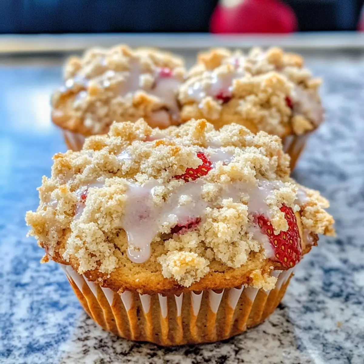 Erdbeer-Rhabarber-Muffins