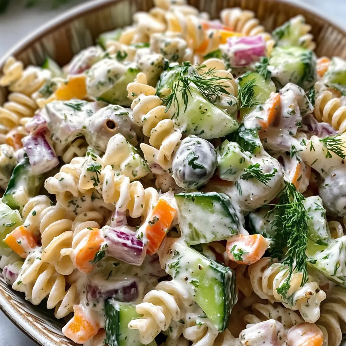 Tzatziki Nudelsalat Rezept Zutaten: - 250 g Pasta (z. B. Penne oder Fusilli) - 250 g griechischer Joghurt - 1 Gurke - 2 Knoblauchzehen - 1 Esslöffel frischer Dill - 1 Esslöffel frischer Zitronensaft - Salz nach Geschmack - Pfeffer nach Geschmack - 1 Esslöffel Olivenöl - 100 g Kirschtomaten - 50 g Feta-Käse (optional) Anleitung: 1. Pasta nach Packungsanweisung kochen und abtropfen lassen. 2. Gurke reiben und überschüssige Flüssigkeit ausdrücken. 3. Knoblauchzehen fein hacken. 4. In einer großen Schüssel Joghurt, Gurke, Knoblauch, Dill, Zitronensaft, Olivenöl, Salz und Pfeffer vermengen. 5. Gekochte Pasta hinzufügen und gut vermischen. 6. Kirschtomaten halbieren und unter die Pasta heben. 7. Nach Belieben Feta-Käse darüberkrümeln. 8. Vor dem Servieren kühlen.
