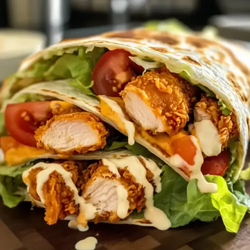 Süß-Chili-Knusprige-Hühnchen-Wraps