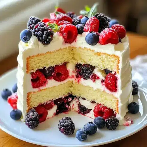 Schichtkuchen mit weißer Schokolade und Beeren Genuss Rezept