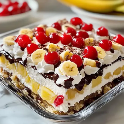 Keine-Backen-Bananen-Split-Dessert