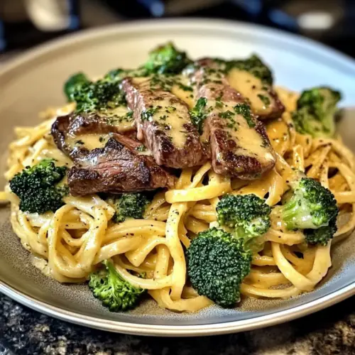 Pasta mit Steak