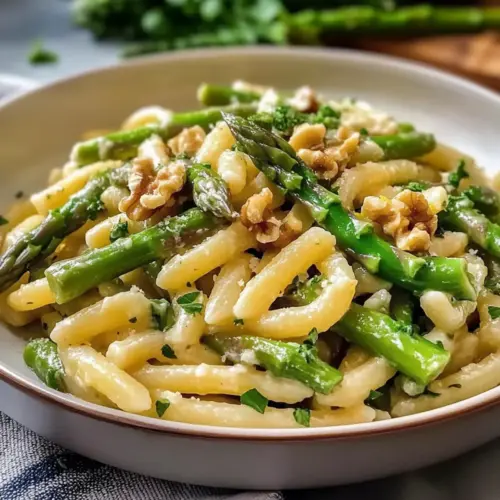 Frühling Zitronen Spargel Pasta