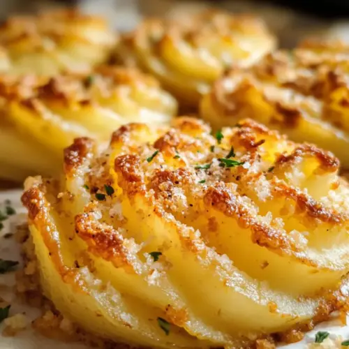 Knoblauch Parmesan Herzogin Kartoffeln